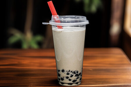 Чай Бабл-ти с молоком и тапиокой