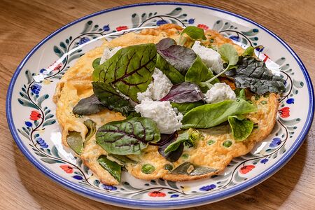 Омлет с зелёными овощами