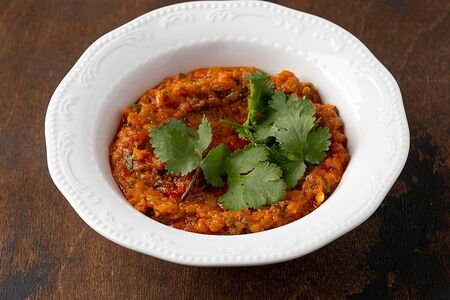 Дип из печеных овощей