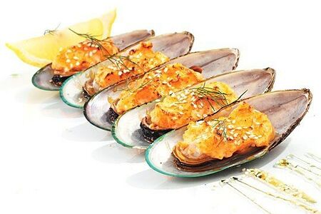 Мидии запеченные 5 шт