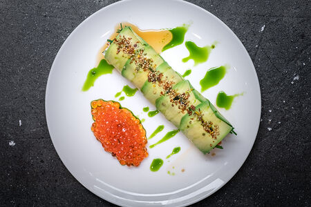 Ролл Краб с красной икрой