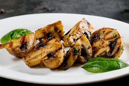 Шампиньоны на гриле