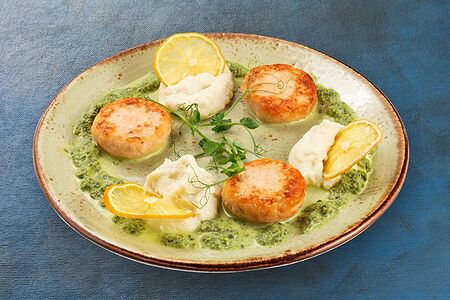 Биточки из двух видов рыбы