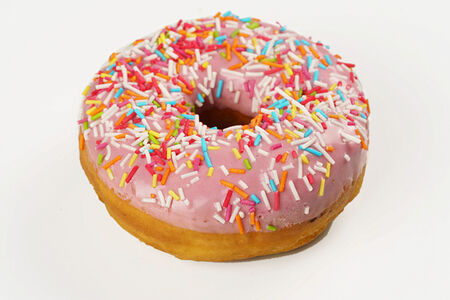 Донат с начинкой со вкусом клубника