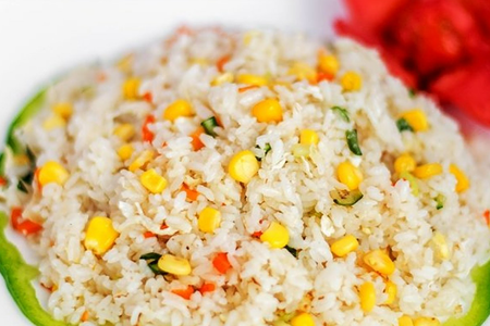 1104 Рис с овощами и яйцом
