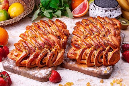 Плетенка Клубника-мак