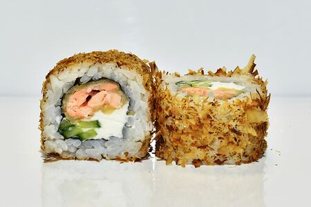 Жареный лосось