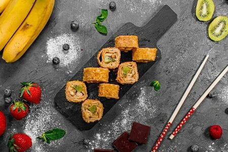 Жаренный банан-киви