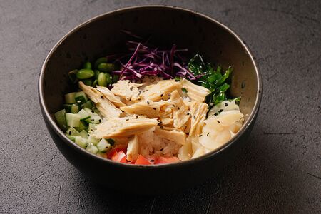 Поке со спаржей