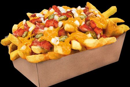 Картофель фри с беконом