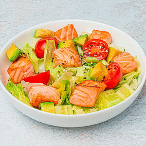 Руккола с лососем