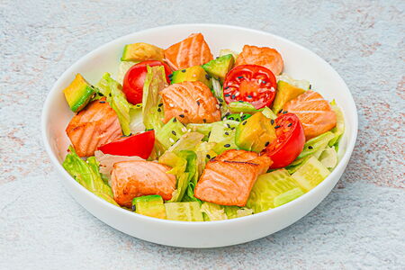 Салат Руккола с Лососем