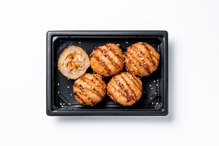 Крокеты с жареным лососем