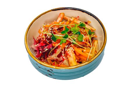 Салат из сырых овощей постный