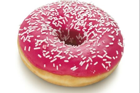 Донат клубничный