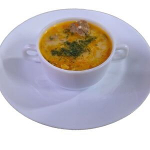 Суп сырный с фрикадельками мясными