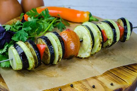 Овощи на мангале