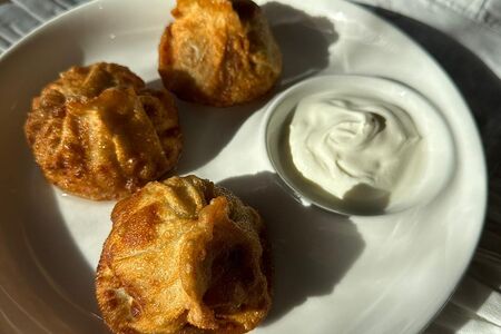 Манты из говядины жареные