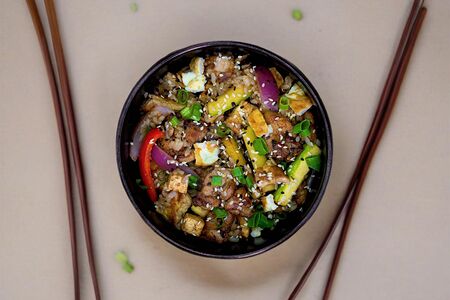 Wok с цыплёнком и рисом