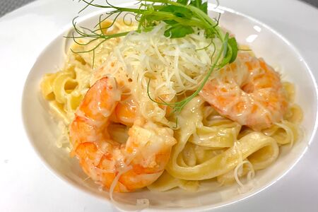 Паста с креветками