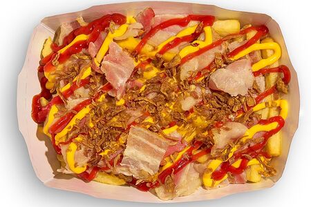 С хрустящим беконом в сливочно-сырном соусе