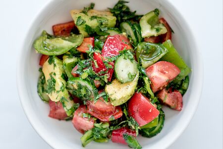 Домашний овощной салат