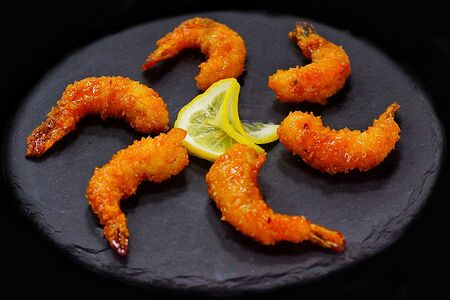 Креветки в апельсиновом соусе