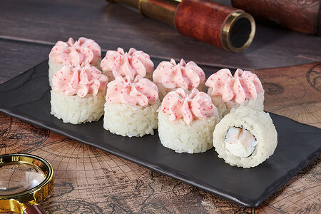 Ролл Фудзияма с креветкой