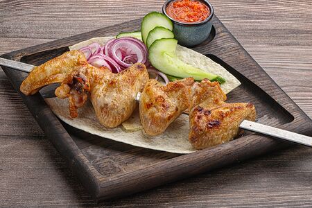 Шашлык из куриных крыльев