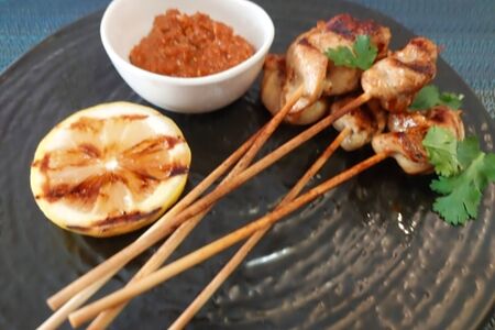 Шашлычки из курицы по-малазийски