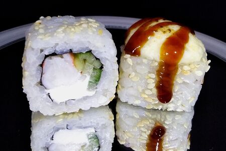 Запеченный с креветкой