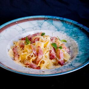 Феттуччине карбонара