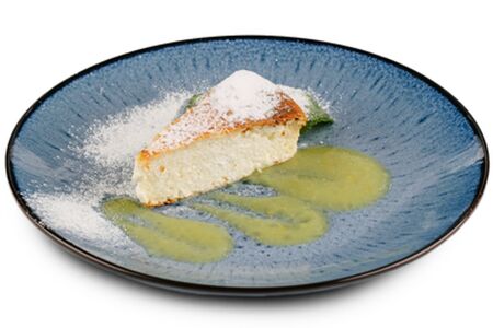 Запеканка творожная с апельсиновым соусом