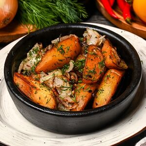 Грибы жареные с картошкой