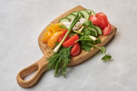 Сет из свежих овощей и зелени