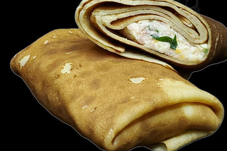 Блинчики с ветчиной и сыром