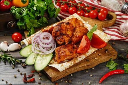 Куриное филе на мангале