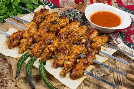 Набор шашлыков из куриных крыльев