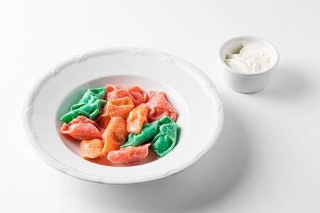 Цветные пельмешки