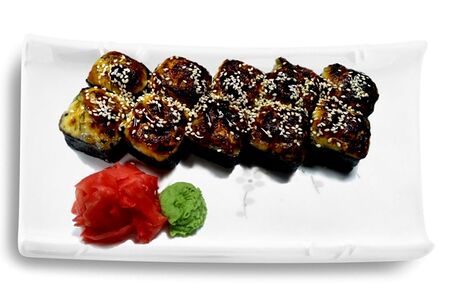 Ролл запеченный Вулкан с угрем