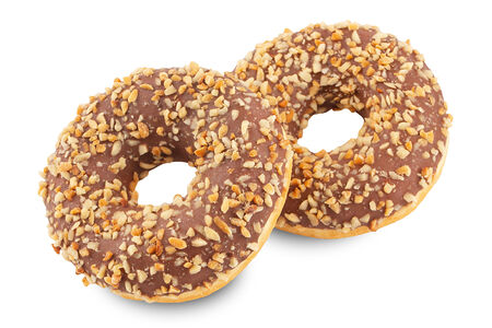 Донат с ореховой начинкой