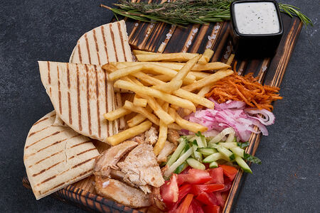 На тарелке L