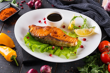 Форель на углях