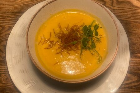 Суп-пюре из тыквы с картофелем пай