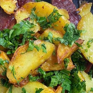 Жаркое с копченым мясом