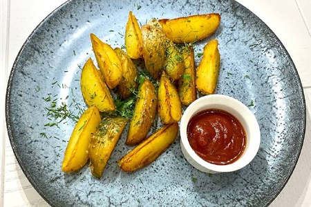 Картофельные дольки по-деревенски