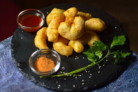 Хрустящие королевские креветки