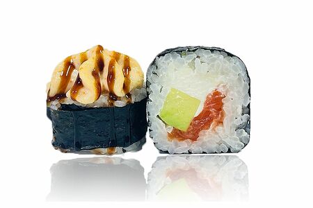 Теплая лава с лососем