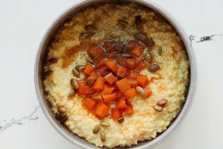 Каша пшенная, карамелизированная тыква