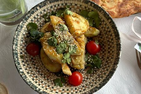 Хрустящие баклажаны с устричным соусом